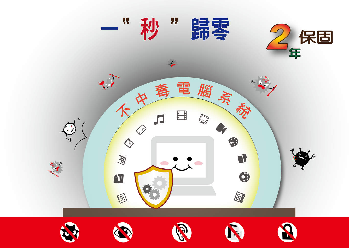 不中毒電腦系統